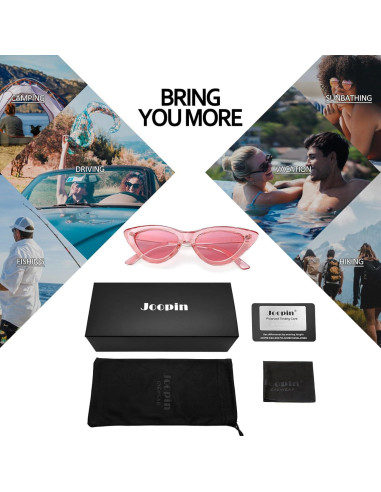 Gafas de sol Joopin cat eye rosa polarizadas UV400