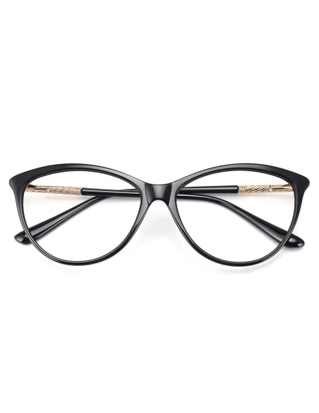 Gafas Bloqueadoras Luz Azul MEETSUN Montura Negra Lente Claro