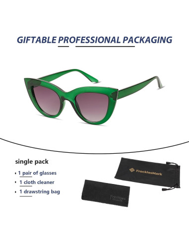 Gafas de sol cateye Freckles Mark UV400 para mujeres