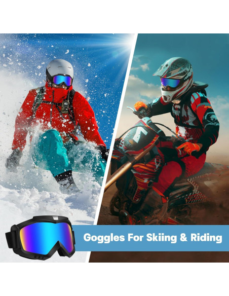 Gafas de Moto Lievermo para ATV y Esquí - Protección UV