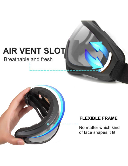 Gafas de Motocicleta LJDJ - Paquete de 2 - UV400