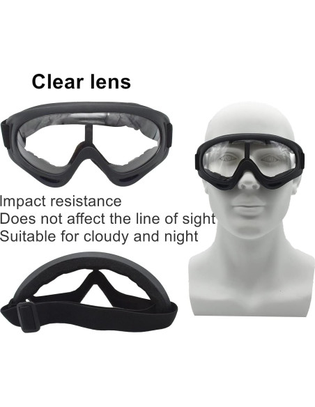 Gafas de Motocicleta LJDJ - Paquete de 2 - UV400