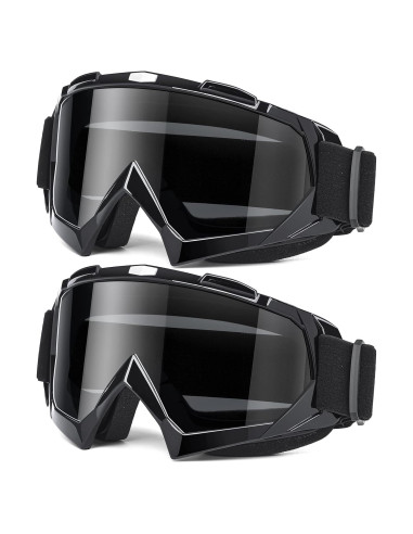Gafas de Motocross MAMBAOUT Paquete de 2 Adultos UV