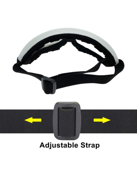 Gafas de Motocicleta LJDJ 2 Paquetes con Máscaras