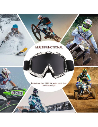 Gafas de Motocross SPOSUNE Cobra UV400 para ATV y Dirt Bike