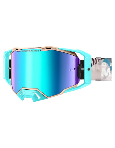 Gafas de Motocross OutdoorMaster Macaw OTG Revo Azul