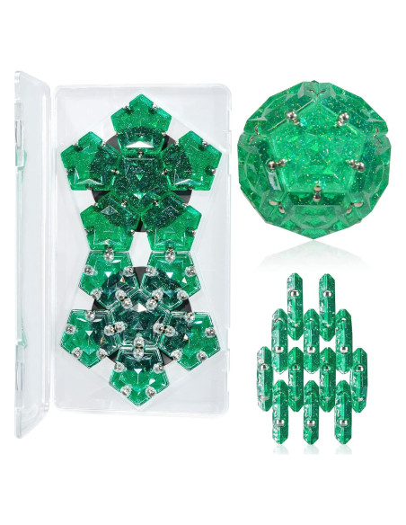 Esfera Magnética Antiestrés LAFFTRAK - Set 12 Piezas Verde