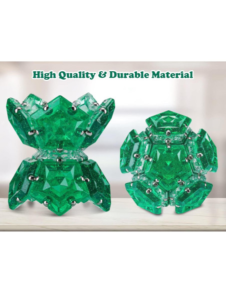 Esfera Magnética Antiestrés LAFFTRAK - Set 12 Piezas Verde