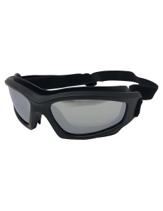 Gafas de Motocicleta Jiayuoptics Plata con Lentes Espejados