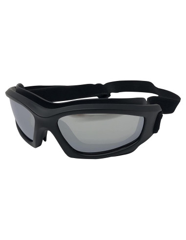Gafas de Motocicleta Jiayuoptics Plata con Lentes Espejados