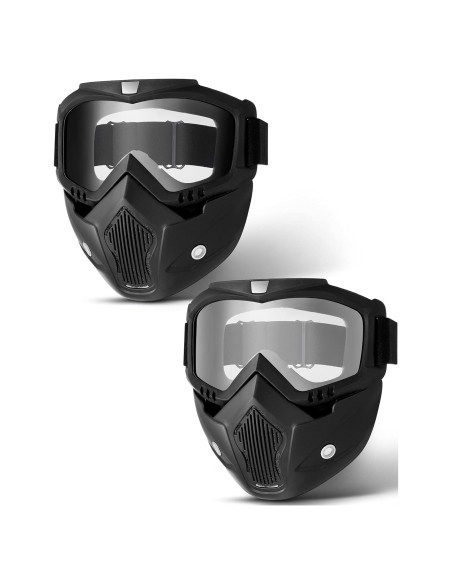 Gafas de Motocicleta Kemiuu con Casco y Cubierta Facial