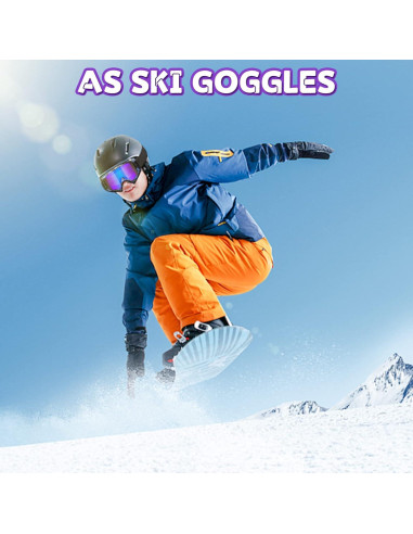 Gafas de Motocross 2-Pack Gris y Azul - Unisex