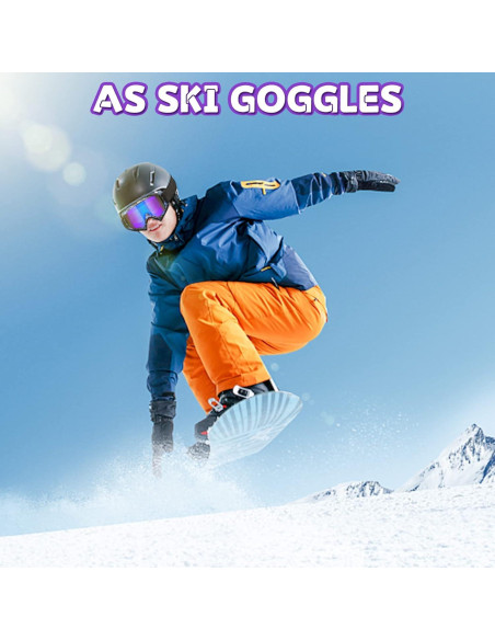 Gafas de Motocross 2-Pack Gris y Azul - Unisex