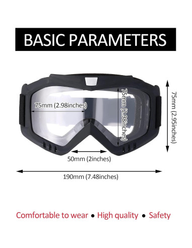 Gafas de Motocicleta Kemiuu con Casco y Cubierta Facial