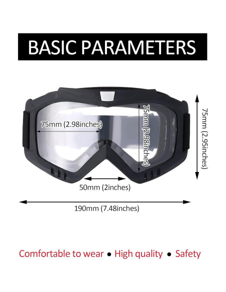 Gafas de Motocicleta Kemiuu con Casco y Cubierta Facial