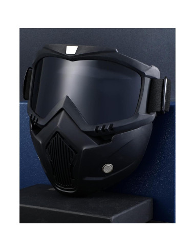 Gafas de Motocicleta Kemiuu con Casco y Cubierta Facial