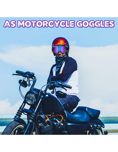 Gafas de Motocross 2-Pack Gris y Azul - Unisex