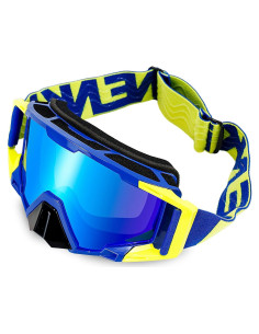 Gafas de Motocross MX - Cubierta Nasal - Marco Azul