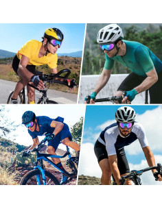 Gafas de Motocicleta LMAVAG UV400 Ajustables 2 Paquetes 2