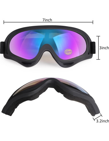 Gafas de Motocicleta LMAVAG UV400 Ajustables 2 Paquetes
