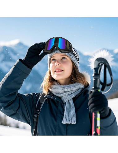 Gafas de Motocross Multicolor 2 Piezas a Prueba de Viento