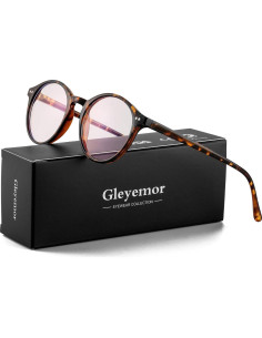 Gafas de Luz Azul Gleyemor GL5016 Montura Redonda Vintage 2