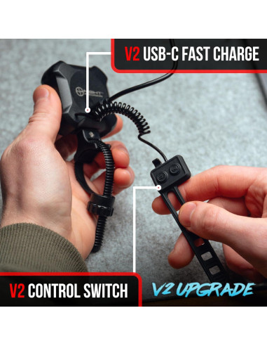 Bocina de Bicicleta ZIREN NP NIGHT PROVISION 120-140dB LED IPX4