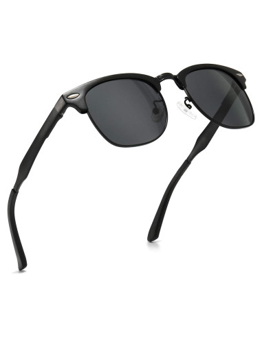 Gafas de Sol Polarizadas SUNGAIT Retro Unisex Marco Metal