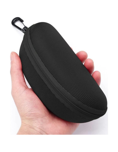 Estuche rígido para gafas de sol 3 piezas Negro EVA