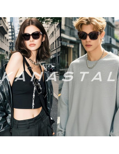 Gafas de Sol KANASTAL Polarizadas UV400 Unisex Diseño Cuadrado 2