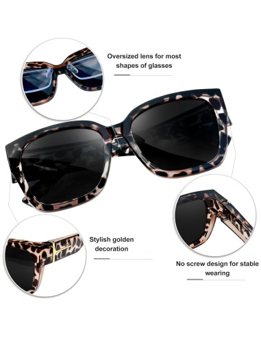 Gafas de Sol KANASTAL Polarizadas UV400 Unisex Diseño Cuadrado