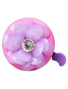 Timbre de Bicicleta Mini-Fábrica 3D Flor Morada Universal