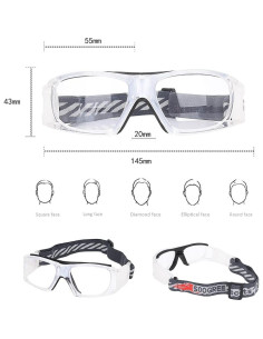 Gafas Deportivas Unisex Antivaho para Baloncesto y Fútbol 2