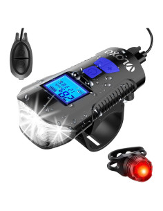 Velocímetro de Bicicleta VLOXO con Luz LED y Bocina 800 Lúmenes