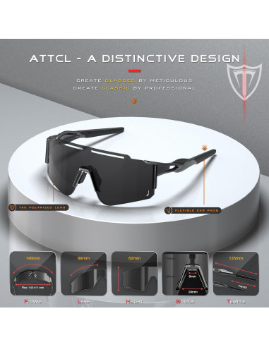 Gafas de sol ATTCL UV 400 para ciclismo y deportes