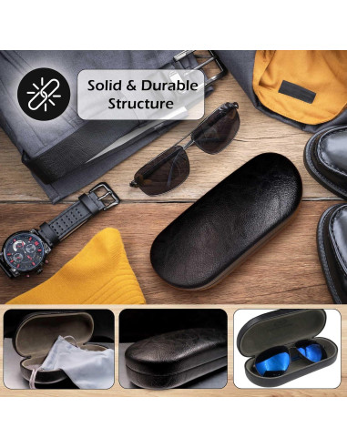 Estuche Duro para Gafas MiEstucheDeGafas - Negro con Bolsa