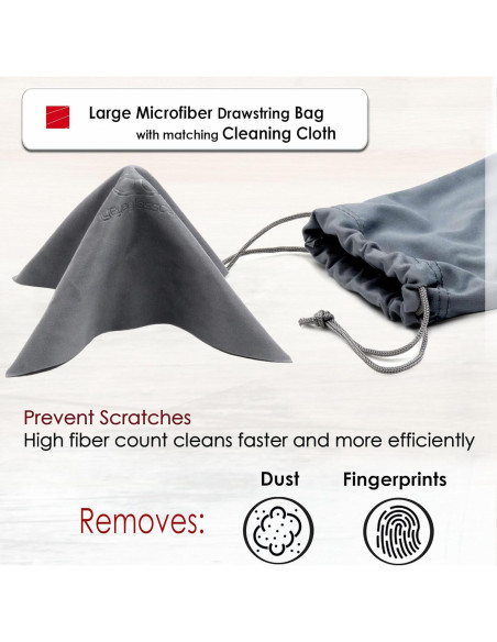 Estuche Duro para Gafas MiEstucheDeGafas - Negro con Bolsa