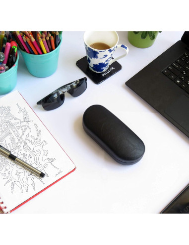 Estuche Duro para Gafas MiEstucheDeGafas - Negro con Bolsa