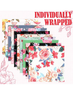 Paño de Microfibra 20 Pcs Sinmoe 15x15 cm Floral Multicolor 2