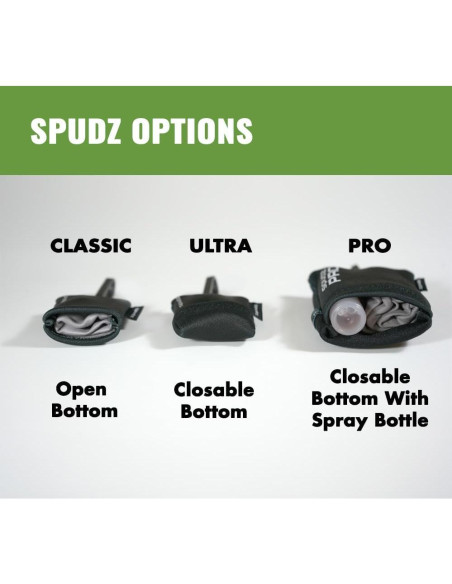 Paño Microfibra SPUDZ Clásico | 15,24 x 15,24 cm | Negro