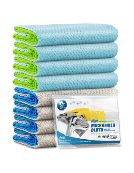 Paño de limpieza Ekedalen 30x40 cm sin pelusa, paquete de 8