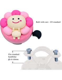 Campana de Bicicleta Collyon ZXCL-1 Rosa para Niñas 2