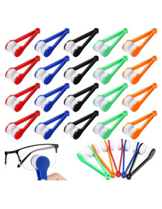 Limpiadores de Gafas Konohan 40 Pcs Microfibra Clip