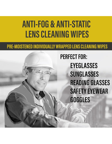 Toallitas de limpieza Hilco 100 unidades antiempañantes