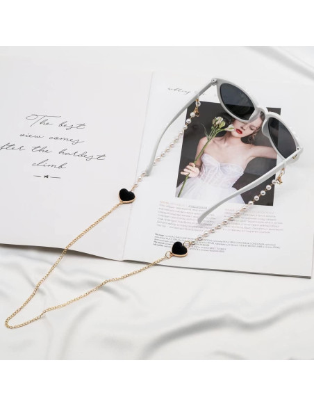 Cadena de Gafas de Perlas Xiyantiji para Mujeres y Niñas