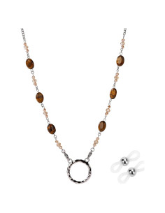 Cadena para Gafas HD-12 Hecho a Mano - Café 81 cm