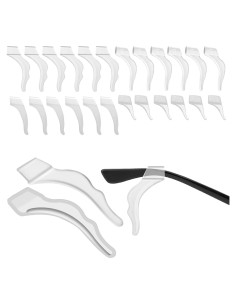 Soporte de oreja para gafas Silicona 12 pares Transparente