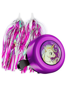 Timbre de Bicicleta Rivsli RSUS-BB06 Púrpura con Streamers