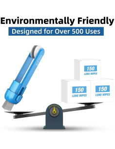 Kit de limpieza de gafas Edglete con spray y paño microfibra 2