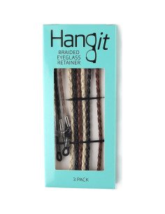 Correa de Gafas HANGIT - Cadena Elegante 3 Piezas Cuero PU 2